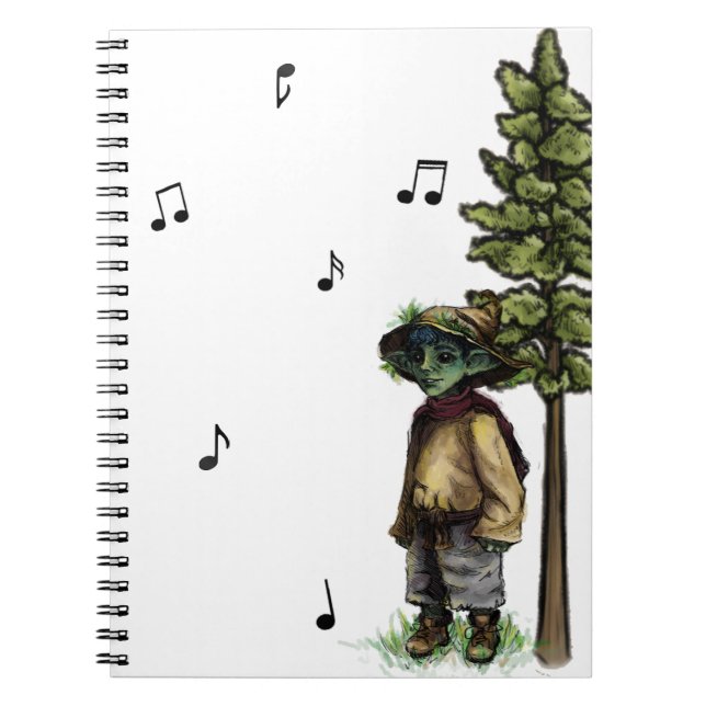 Piano Forest notebook - Grass Goblin (Front)