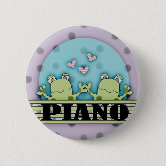 Piano Frogs Button (Front)