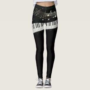 “Piano Girl” All-Over-Print Leggings