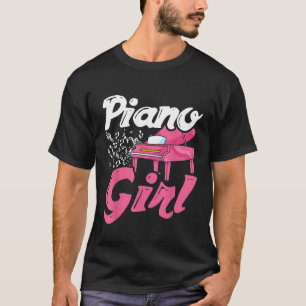 Piano Girl Gift Classical Musical Instrument Piano T-Shirt