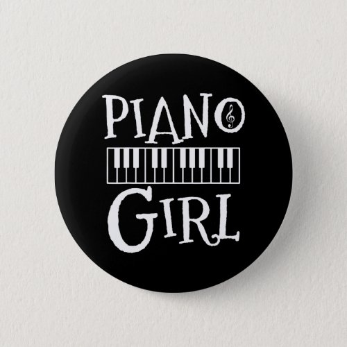 Piano Girl Keyboard Music Teacher Button