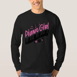 Piano Girl Pianist Music Keyboardist Musician Outf T-Shirt