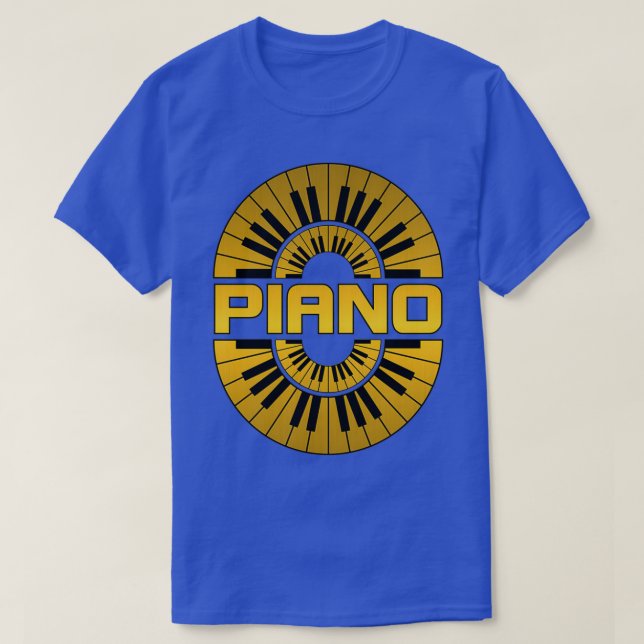 Piano gold color  T-Shirt (Design Front)