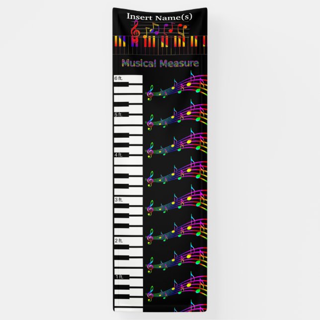 Piano Grow Chart Banner (Vertical)