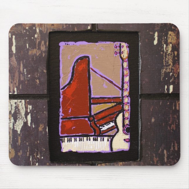 piano  guitar mouse pad (Front)