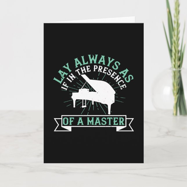 Piano - If In The Presence Of A Master Card (Front)