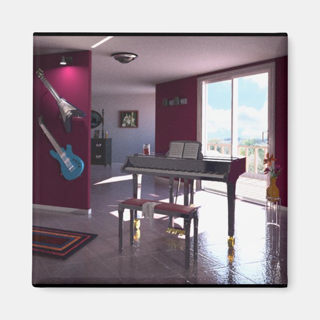 Piano in Room magnet (Front)