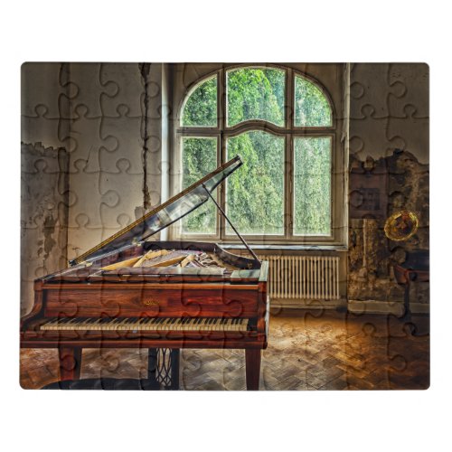 Piano in the Villa Jigsaw Puzzle