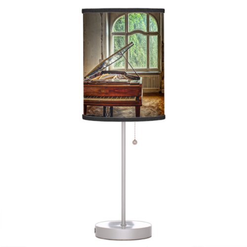 Piano in the Villa Table Lamp