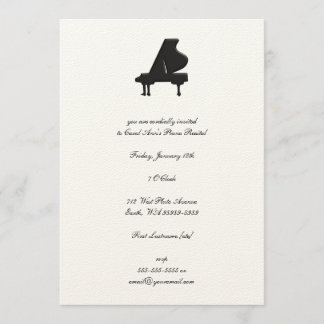 Piano Invitation