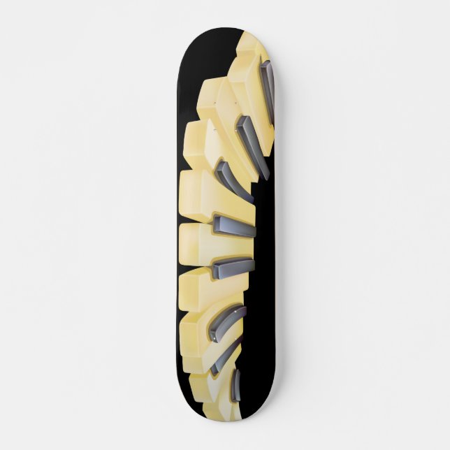 Piano Ivory Skateboard Deck (Front)
