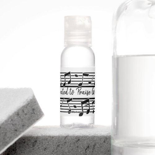 Piano Key Created to Praise God Quote Hand Sanitizer