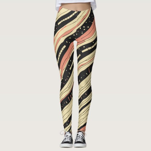 Piano Key Elegance Stylish Leggings for Music Lo