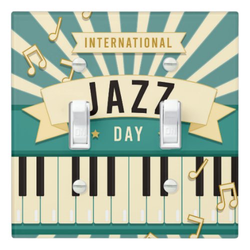 Piano Key Jazz Day Light Switch Cover
