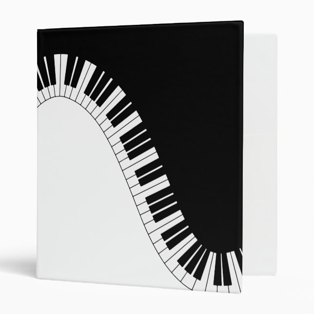 Piano Keyboard 3 Ring Binder (Front/Inside)