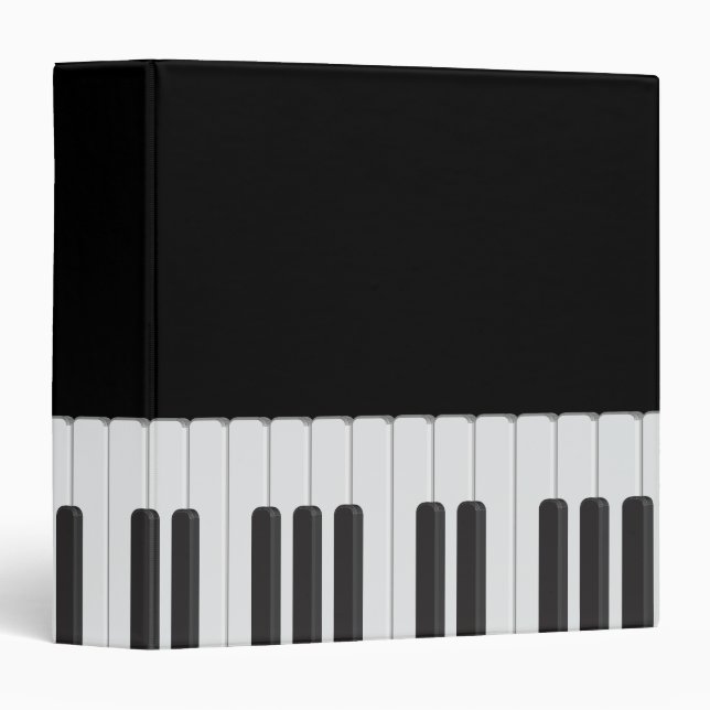 Piano keyboard 3 ring binder (Front/Spine)