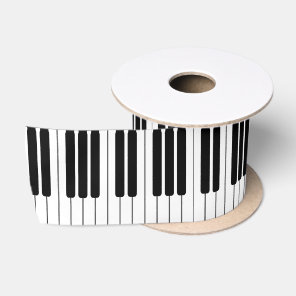 Piano Keyboard 3" Satin Ribbon