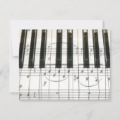 Piano Keyboard and Music Notes (Front)