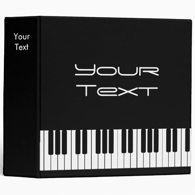 Piano Keyboard Binder 2" (Front/Spine)