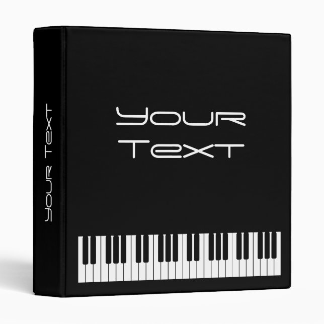 Piano Keyboard Binder Template (Front/Spine)