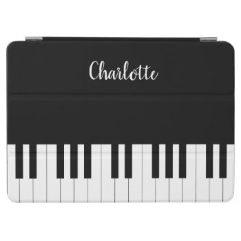 Piano Keyboard  Black And White Ipad Air Cover by AZ_DESIGN at Zazzle
