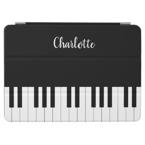Piano Keyboard Black and White iPad Air Cover