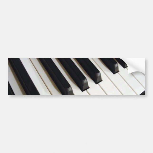 Piano Keyboard Bumper Sticker (Front)