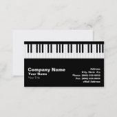 Piano Keyboard Business Card (Front/Back)