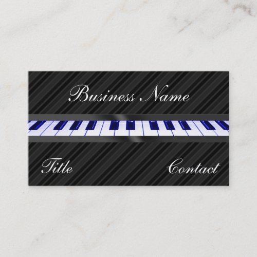 Piano Keyboard Business Card Template