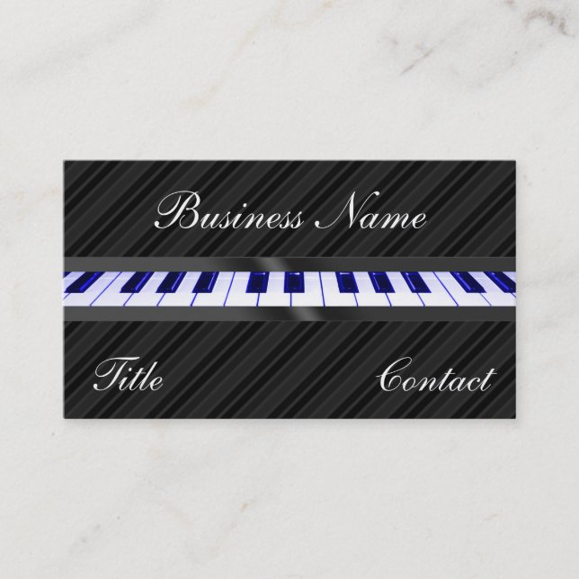 Piano Keyboard Business Card (Front)