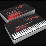 Piano Keyboard  Business Card at Zazzle