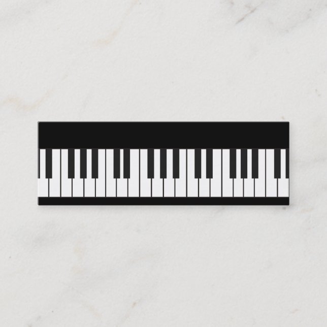 Piano Keyboard Calling Card (Front)