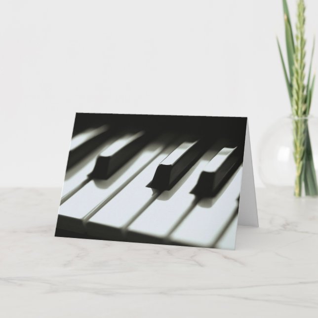 Piano Keyboard Card (Front)