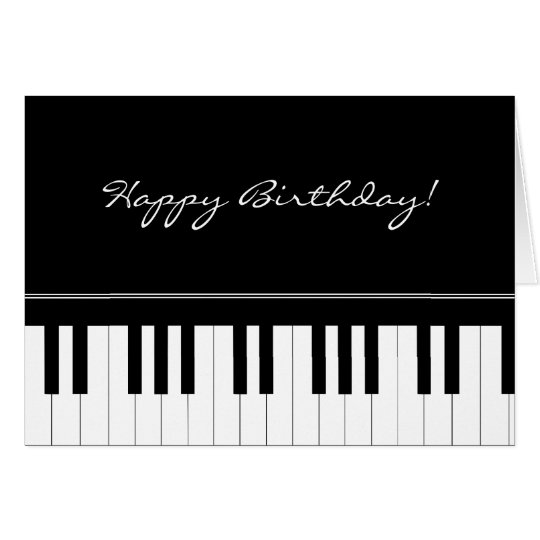 Piano keyboard card | Zazzle.com