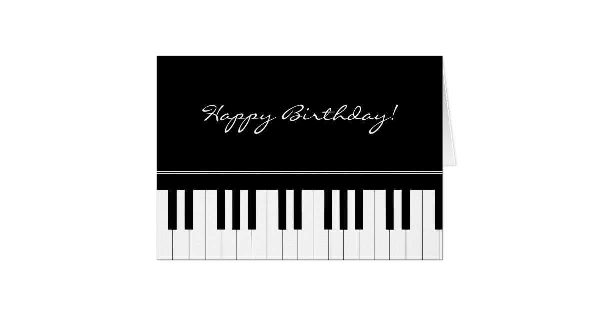 Piano keyboard card | Zazzle.com