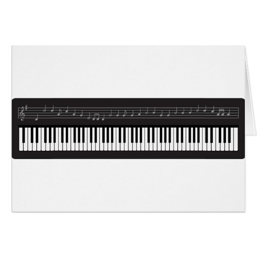 Piano Keyboard Cards (Front Horizontal)