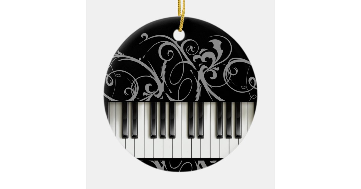 Piano Keyboard Ceramic Ornament Zazzle