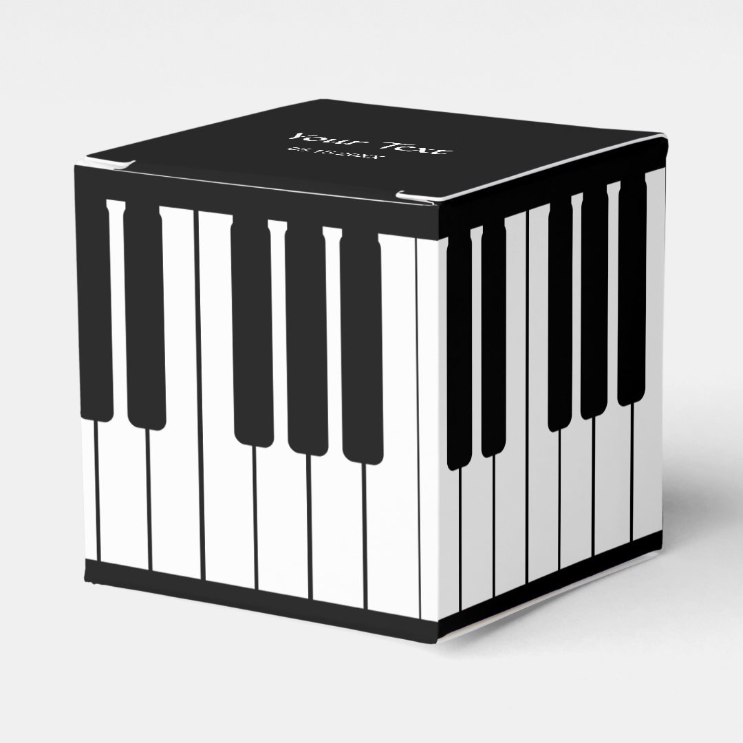 Piano Keyboard Classic Party Favor Box Zazzle