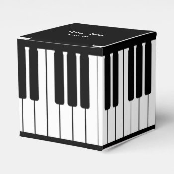 Piano Keyboard Classic Party Favor Box by windyone at Zazzle
