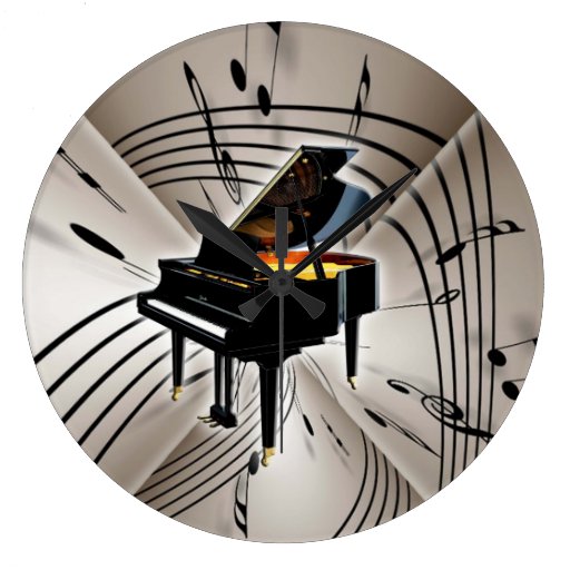 Piano Keyboard Clock | Zazzle