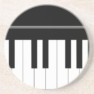 Piano keyboard coaster