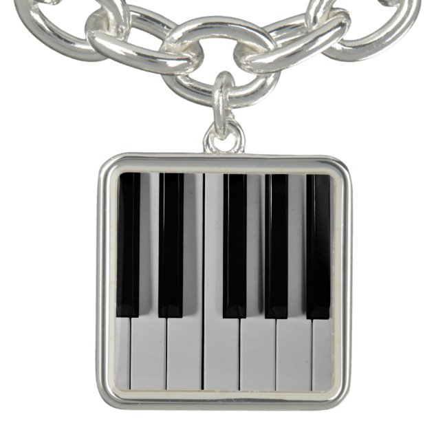 Piano Keyboard Custom Charm Bracelet (Design)