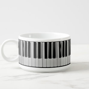 Piano Keyboard Custom Chili Bowl
