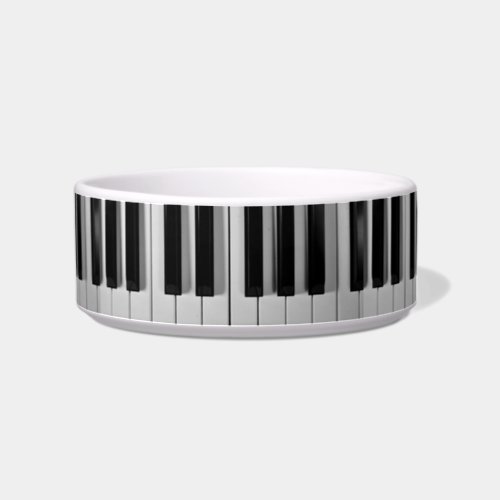 Piano Keyboard Custom Dog Bowl