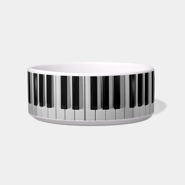 Piano Keyboard Custom Dog Bowl (Right)