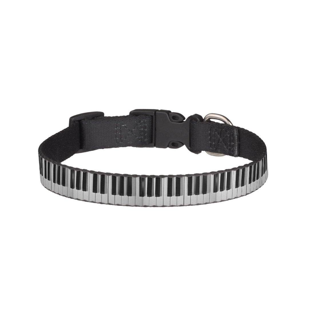 Piano Keyboard Custom Dog Collar | Zazzle