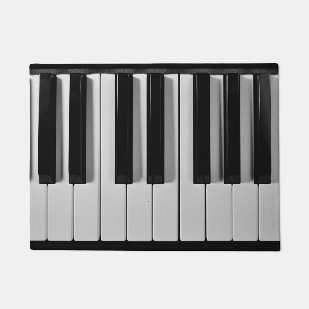 Piano Keyboard Custom Door Mat | Zazzle