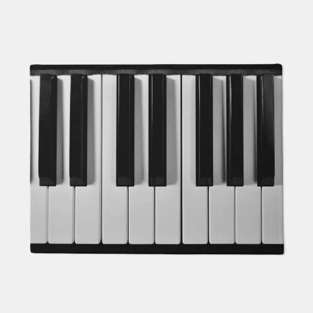 Piano Keyboard Custom Door Mat | Zazzle