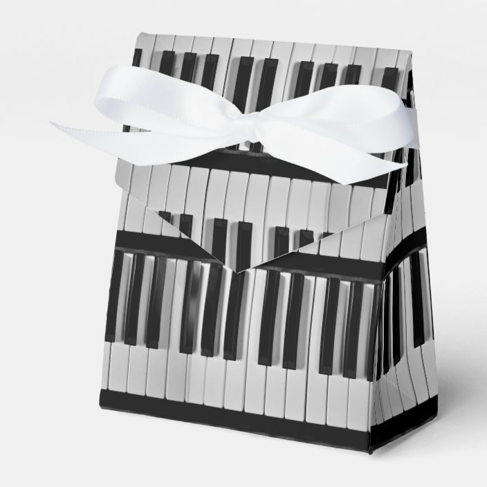 Piano Keyboard Custom Favor Box | Zazzle