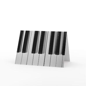 Piano Keyboard Custom Greeting Card